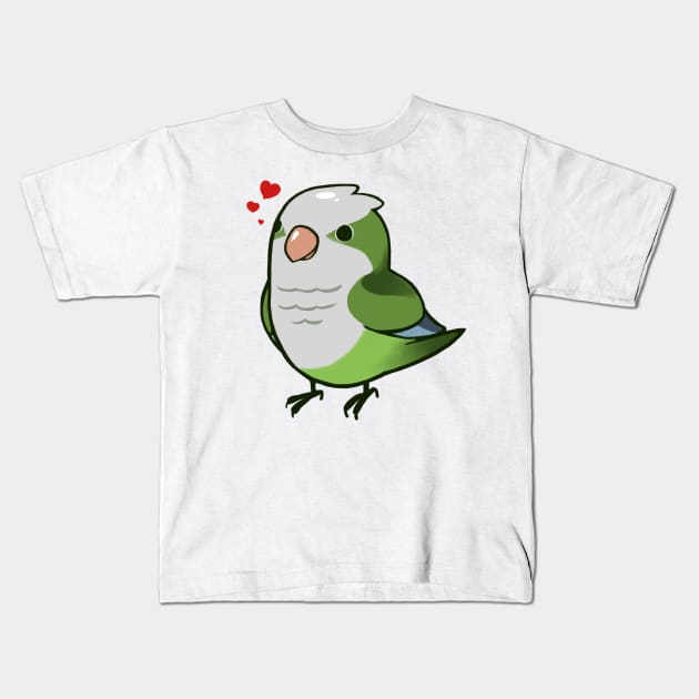 Quaker Parrot 1 Kids T-Shirt by Shemii